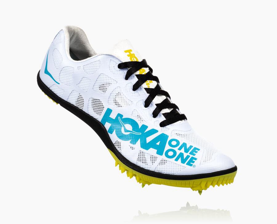 Hoka One One Rocket X Spikes Herr - Vita/Blå - WDBSF-3467